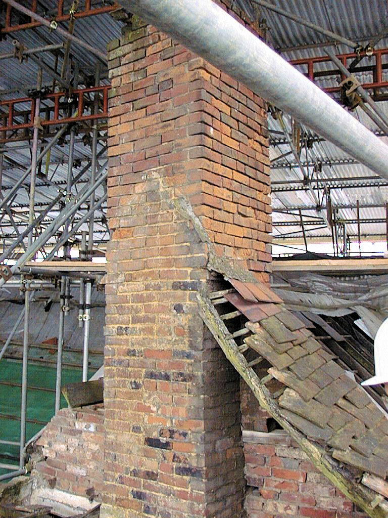 A derelict chimney