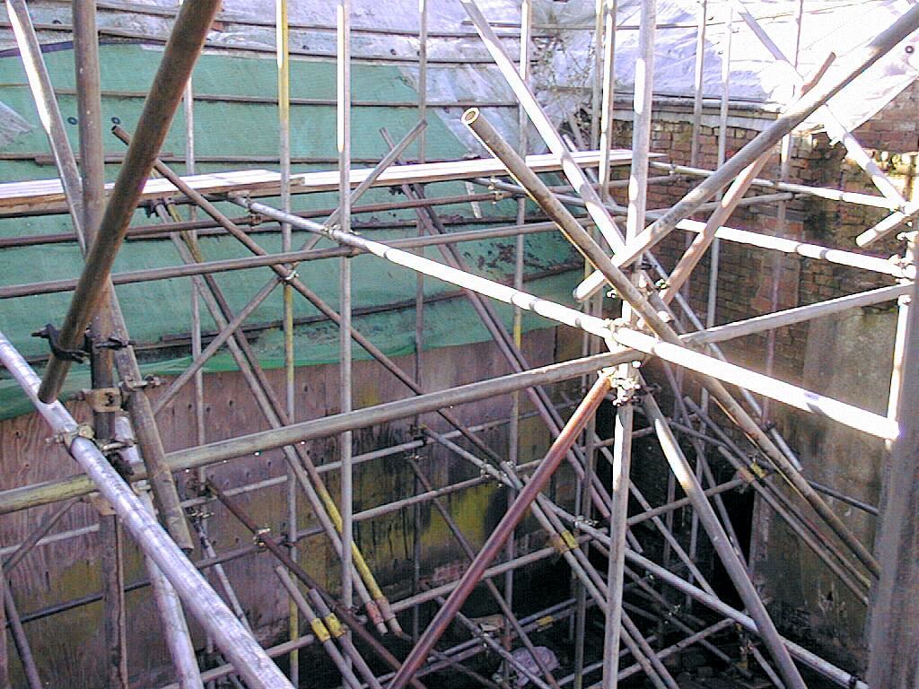 A maze of scaffold