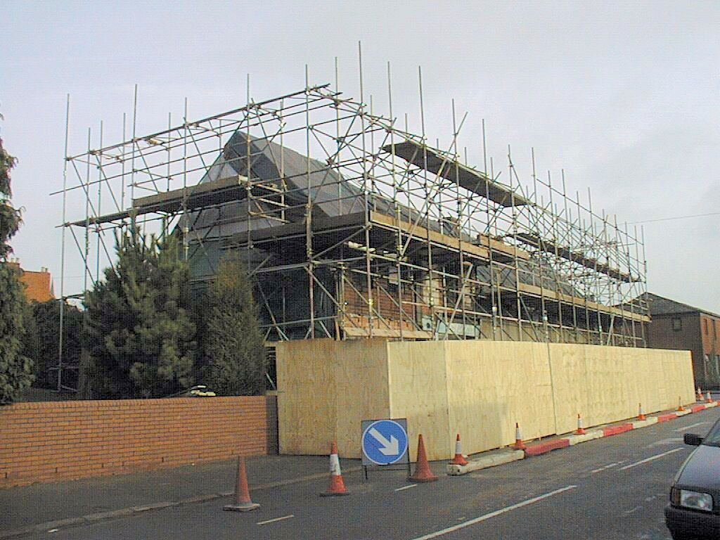 Scaffold nearly complete